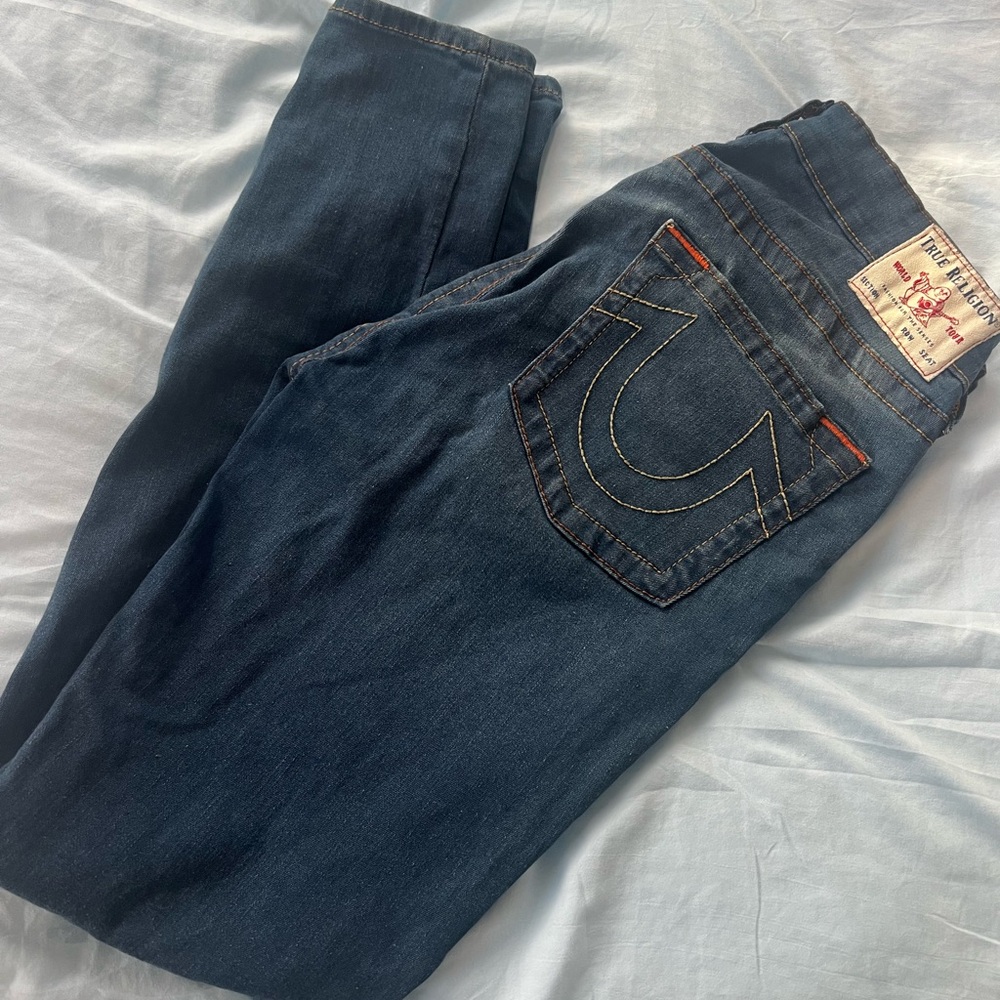 True Religion Dark Blue Skinny Jeans